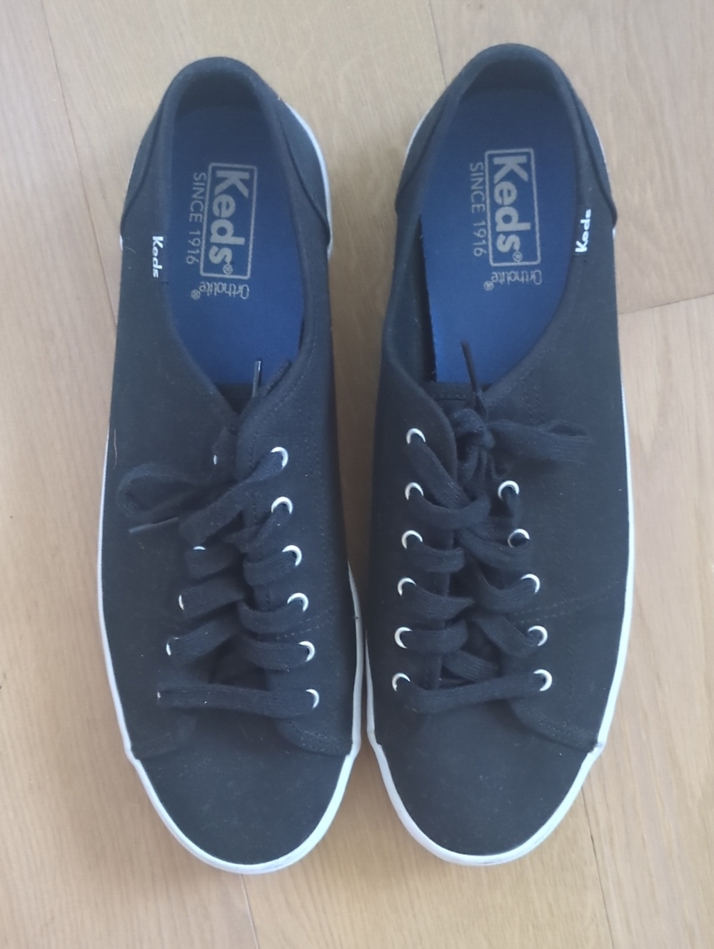 Keds Black Low-Top Canvas Sneakers